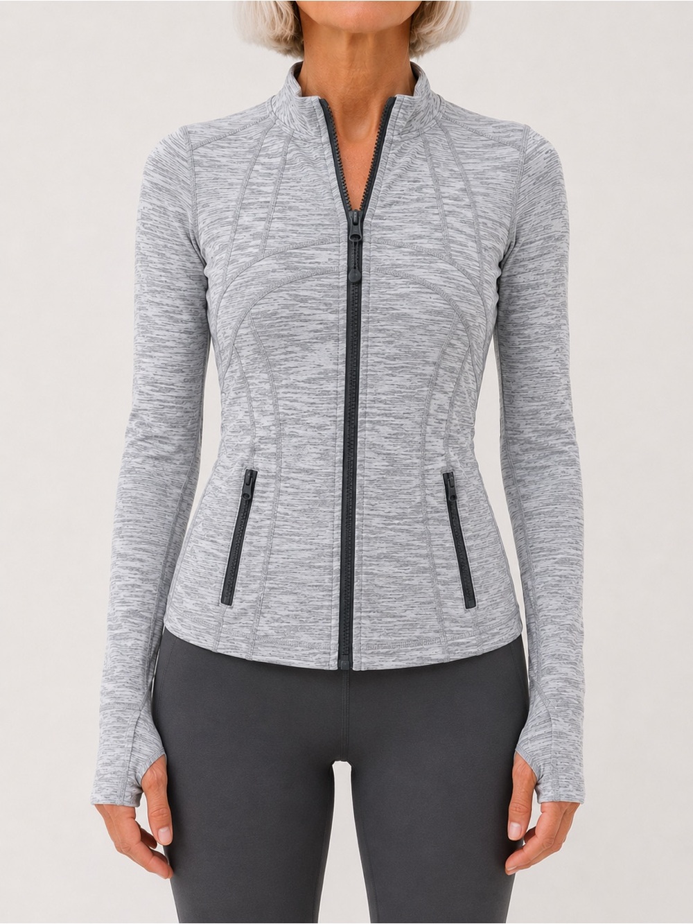 Lululemon Define Jacket Sz 4 Wee Are From Space Nimbus Battleship EUC